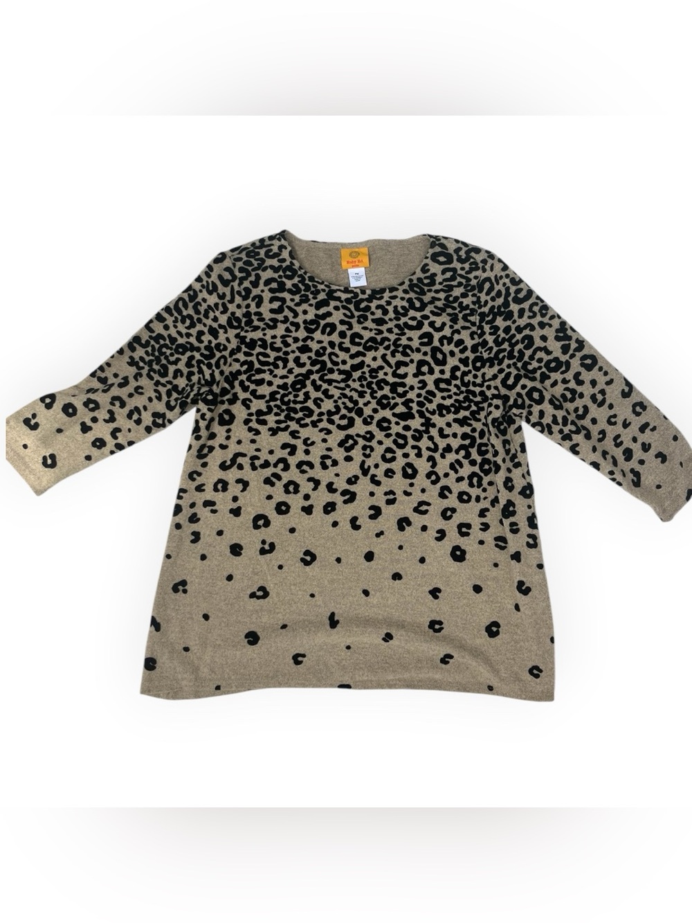 Ruby Rd. Petite Leopard Print Cozy Sweater Top